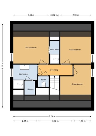 Floorplan - Zeedijk 24-538, 4504 PN Nieuwvliet